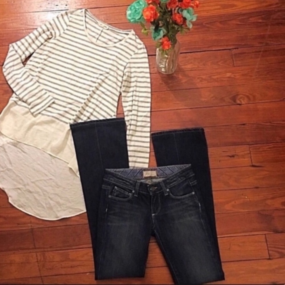 Paige ANTHRO Canyon boot cut jeans 24 00